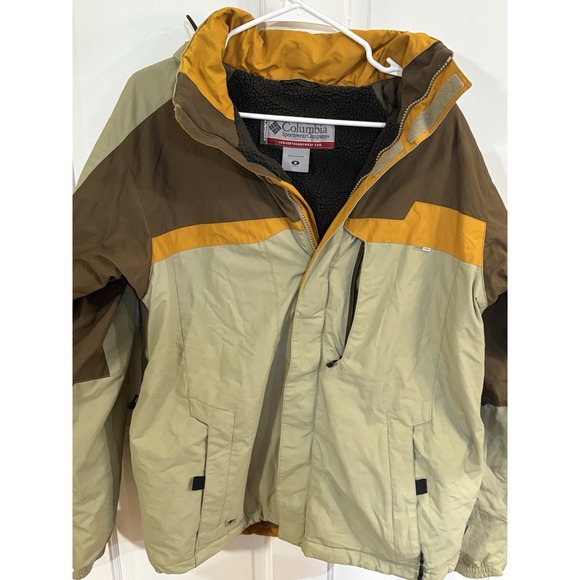 Y2K Convert Sherpa Lined Columbia Ski Jacket Medium